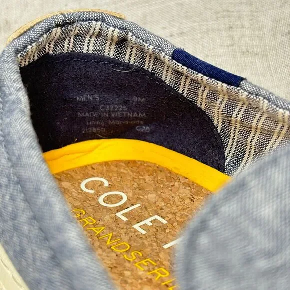 Cole Haan Cloudfeel Weekender Loafer Blue Chambray Boat Shoe Slip On Men's 9 - Picture 8 of 10